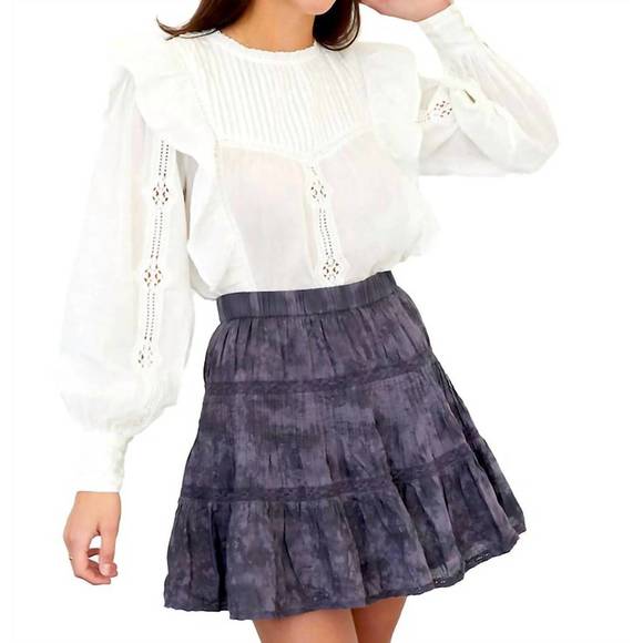 EMMIE SKIRT - YELLOW GARMENT DYE